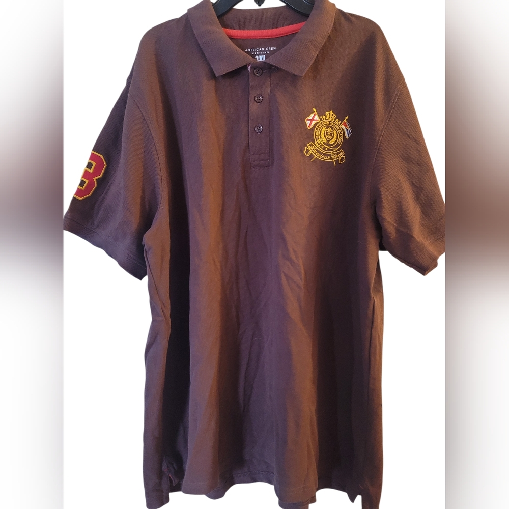 American Crew Clothing Polo Shirt Size 3XL